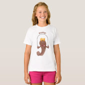T-shirt Drôle sauter boudskipper poisson dessin animé (Devant entier)