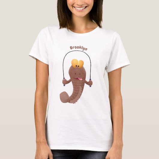 T-shirt Drôle sauter boudskipper poisson dessin animé (Devant)