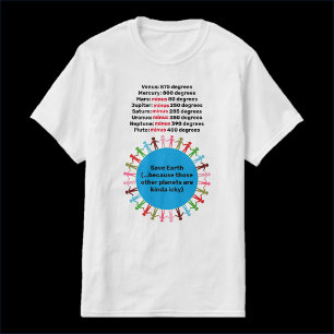 T-shirt Drôle sauver la Terre