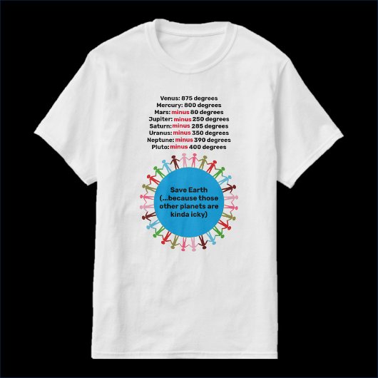 T-shirt Drôle sauver la Terre