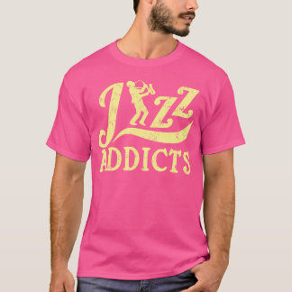 T-shirt Drôle Saxophone Jazz Music Amateur Jazz Addict