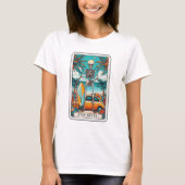 T-shirt Drôle Sel Squelette Tarot (Devant)