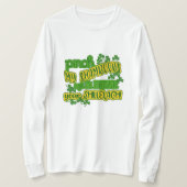 T-shirt Drôle Shamrocks de St. Patrick Shillelagh (Design devant)