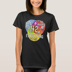T-shirt Drôle Signification Nerd de la Vie 42 Diagramme de