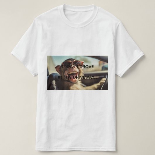 T-shirt drôle singe (Design devant)