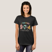 T-shirt Drôle Six Sept 67 Jours D'école Mème Math Enseigna (Devant entier)