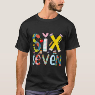 T-shirt Drôle Six Sept 6 7 Mème Cadeau Professeur Pour Hom