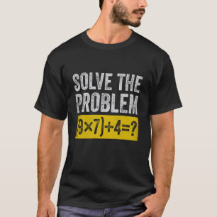 T-shirt Drôle Six Sept 6 7 Mème Prof de Maths Élémentaire