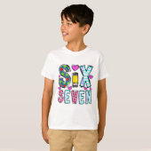 T-shirt Drôle Six Sept 6 7 Mème Professeur Conception Pour (Devant entier)