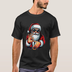 T-shirt Drôle Six Sept 6 7 Mème Santa Noël Chemise Hommes