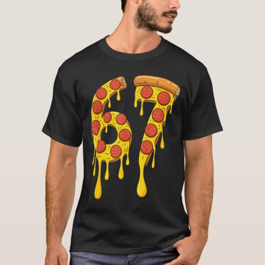 T-shirt Drôle Six Sept Zza 67 Numéro (Devant)