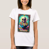 T-shirt Drôle Skeleton Cereal Killer Tarot (Devant)