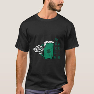T-shirt Drôle Skeleton Crâne ivre Boire Bière verte Hommes