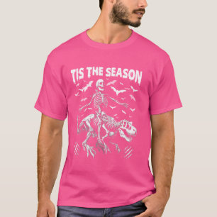 T-shirt Drôle Skeleton équitation Dinosaur Trex C'Est La S