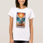 T-shirt Drôle Skeleton Feachy Tarot (Devant)