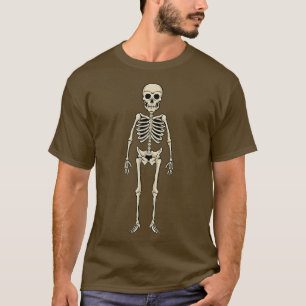 T-shirt Drôle Skeleton Halloween Costume d'horreur