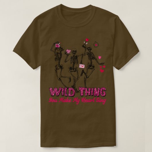 T-shirt Drôle Skeleton Wild Thème Vous Faites Chanter Mon  (Design devant)