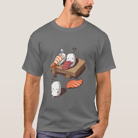 T-shirt , Drôle Sleep Walking Sushi, Japonais Foodie (Devant)