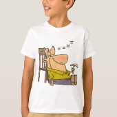 T-shirt Drôle Sleepy Man Napping avec Sandwich (Devant)
