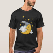 T-shirt Drôle Sleepy Moon Stars Cloud Pjs pyjamas Dormir (Devant)