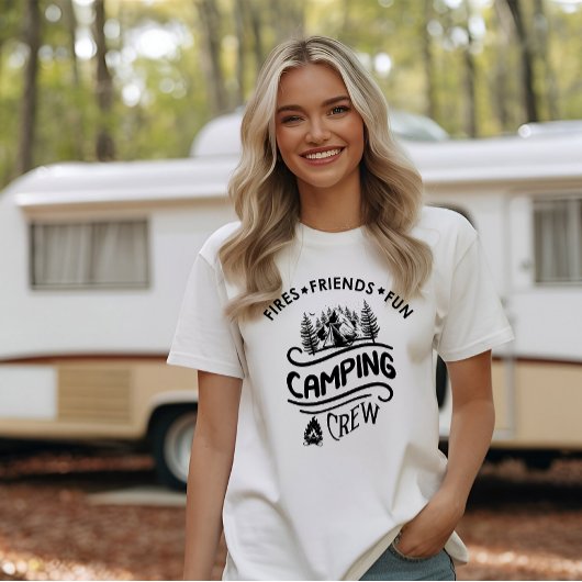 T-shirt Drôle slogan de l'équipe de camping camper amis ca
