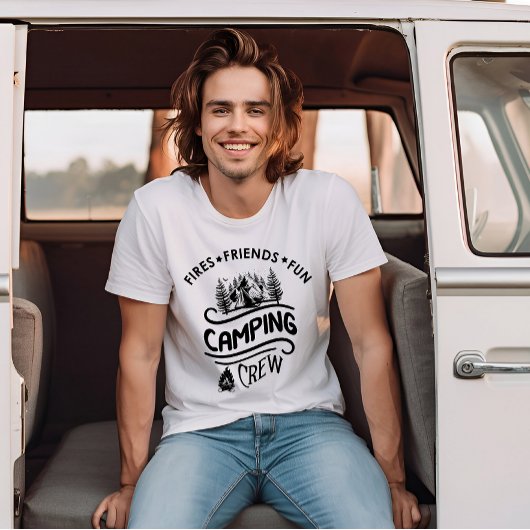 T-shirt Drôle slogan de l'équipe de camping camper amis ca