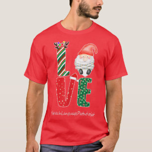 T-shirt Drôle SLP Discours Langue Pathologiste Noël Gn