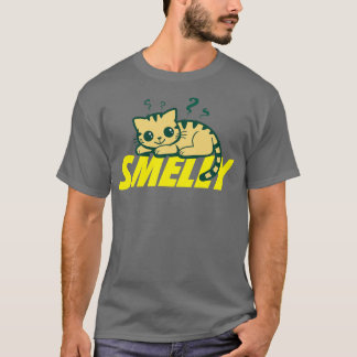 T-shirt Drôle Smelly Chat Cute Cadeau Pour Amoureux de les