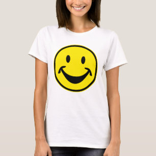 T-shirt Drôle Smiley jaune + votre dos. & idées