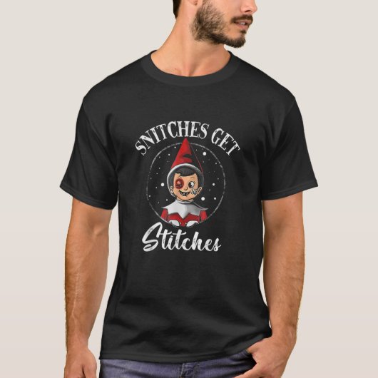 T-shirt Drôle Snitches de Noël Noël Noël Noël Noël Obtenez (Devant)