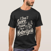 T-shirt Drôle Snorny Vêtements de motocyclette de ronfleme (Devant)