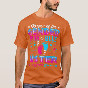 T-shirt Drôle Soeur Rose Ou Bleue Vous Aime Révélation De