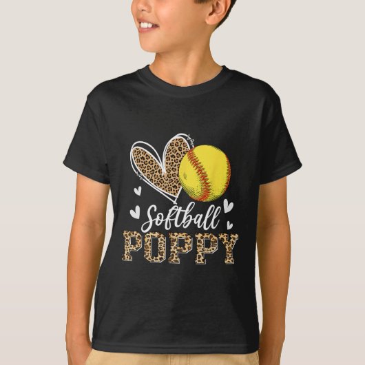 T-shirt Drôle Softll Coquelicot Léopard Coquelicot Softll (Devant)