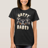 T-shirt Drôle Sorcière de chauve-souris Batty Babes Hallow (Devant)