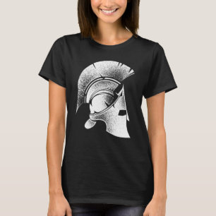 T-shirt Drôle Sparte Casque grec mignon Gladiateur Hommes