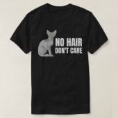 T-shirt Drôle Sphynx Chat Art Pour Hommes Femmes Chat Sans (Design devant)