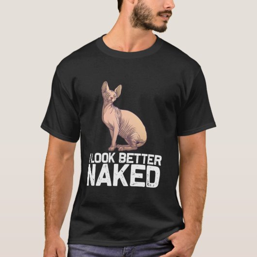 T-shirt Drôle Sphynx Conception Chat Pour Hommes Femmes Ch (Devant)