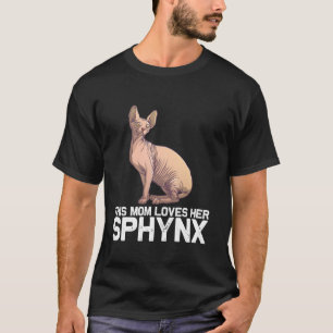 T-shirt Drôle Sphynx Conception Chat Pour Maman Grand-Mère