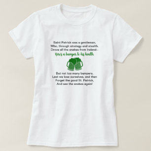 T-shirt Drôle St. Patrick's Day Bière Boire