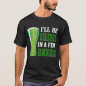 T-shirt Drôle St. Patrick's Day Boire des bières Vert Irla (Devant)
