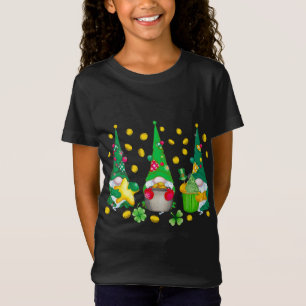 T-Shirt Drôle St. Patrick's Day Gnome Irish Three Gnomes