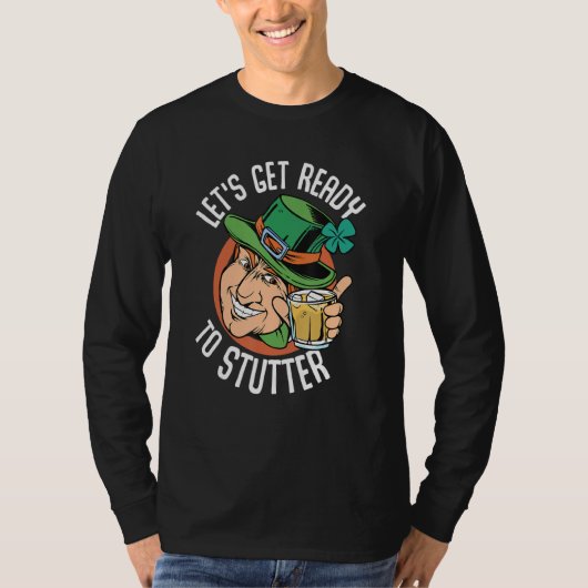 T-shirt Drôle St Patrick's Day Gnome Lets Get Ready 1 (Devant)