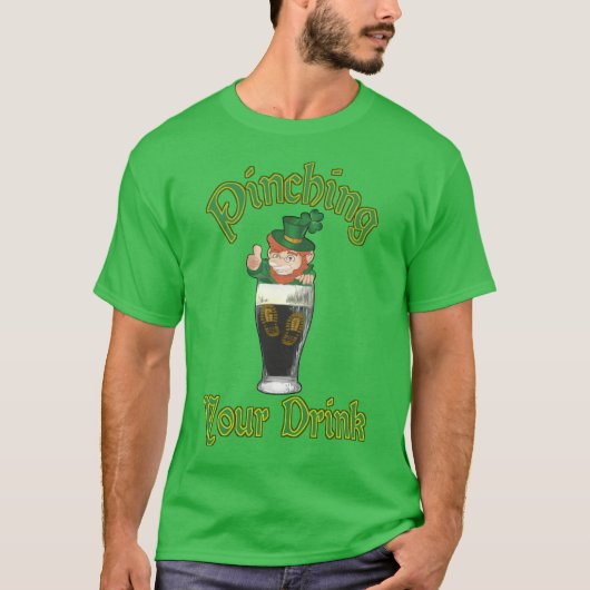 T-shirt Drôle St Patrick's Day Pinching (Devant)