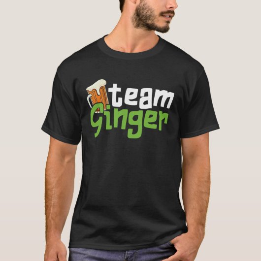 T-shirt Drôle St. Patrick's Day Team Ginger Drinking Gift (Devant)