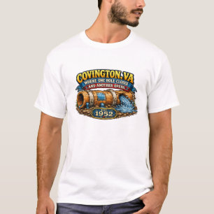 T-shirt drôle sur le tuyau d'eau de Covington