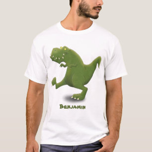 T-shirt Drôle T rex dinosaure dessin animé humour