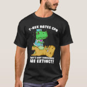 T-shirt Drôle T rex Hates CPR Cadeau Hommes Femmes Cool Di (Devant)