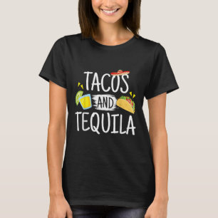T-shirt Drôle Tacos Et Tequila Mexicaine Sombrero Tee Cade