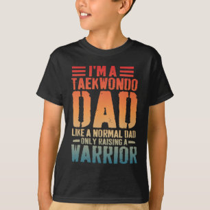 T-shirt Drôle Taekwondo Papa Comme Normal Papa Taekwondo F