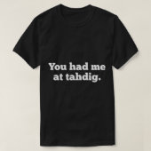 T-shirt Drôle Tahdig Perse Amoureux De La Nourriture Iran  (Design devant)
